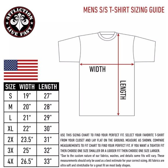 AFFLICTION Men's T-Shirt S/S BROOKLYN Tee Black La - Picture 2 of 10